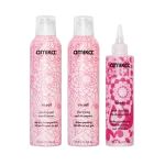 detox set | reset clarifying gel shampoo, cooling gel conditioner + pink charcoal scalp cleansing oil