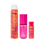 refresh, prep + mist set |  amika:aura hair + body mist, perk up plus dry shampoo, superfruit star styling oil